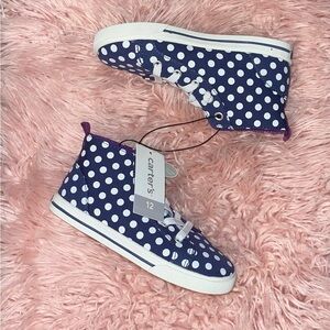 Carter's Blue Polka Dot Sneakers